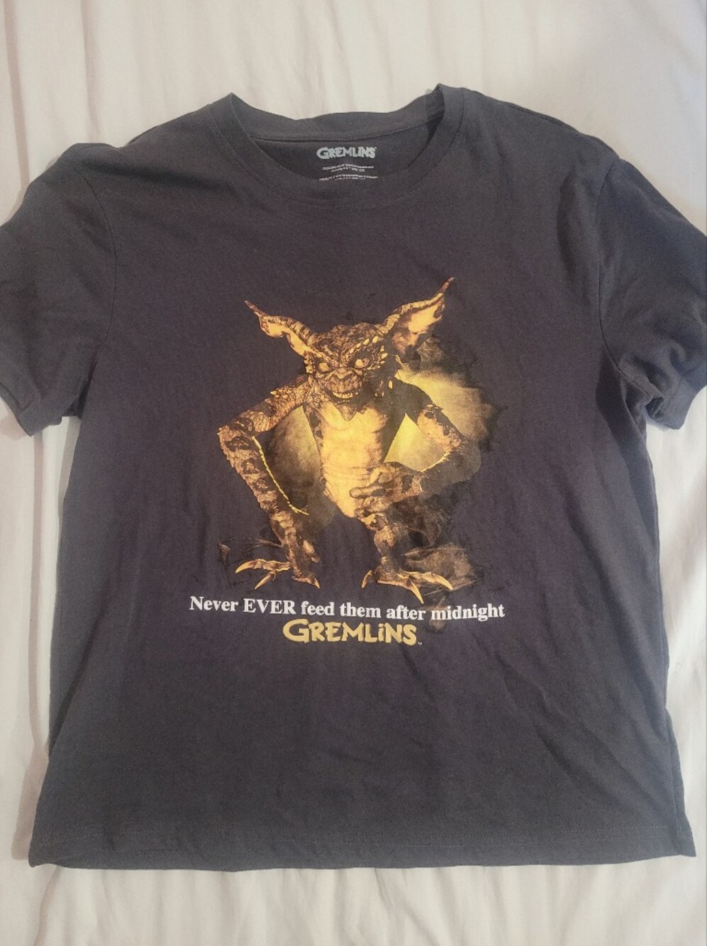 Gremlins Graphic Tee - Black with Yellow Print